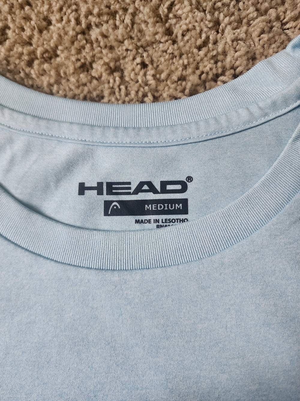 HEAD Men’s Light Blue Performance Tee (LB1) - Picture 3 of 6